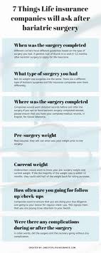 Learn more about how life insurance considers your medical history. Life Insurance After Bariatric Surgery Complete Guide Updated 2020