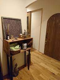 ikeaのテーブル脚でりんご箱を簡単リメイク りんご 箱 インテリアアイデア インテリア