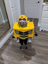 The duct tape and cardboard boxes! Diy Converting Transformers Bumblebee Costume Pure Costumes Blog