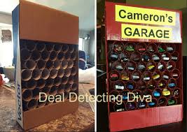 A cheap, diy solution to ditch that clutter: Diy Toy Car Parking Garage Heart Hook Home