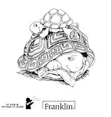 Franklin the turtle, franklin turtle. Franklin The Turtle Sleeping In The Shell Free Print And Color Online