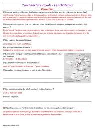 Architecture Royale Les Chateaux Cm1 Cm2 Arts De L Espace Histoire Des Arts Temps Modernes Cy Histoire De L Art Chateau Moyen Age Temps Modernes