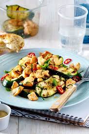 Hahnchenfilet Auf Zucchinisalat Rezept Lecker Zucchinisalat Hahnchen Filet Hahnchenfilet