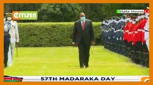 Get the kenya news updates. President Uhuru Kenyatta Inspects Guard Of Honour During 57th Madaraka Day Youtube