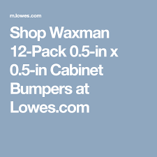 Waxman 12 Pack 0 5 In X 0 5 In Closet Door Bumper Lowes Com Trash Compactors Compactor Whirlpool