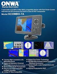 Gps Chart Plotter Fish Finder W Class B Transponder External Gps Kcombo7a Ebay