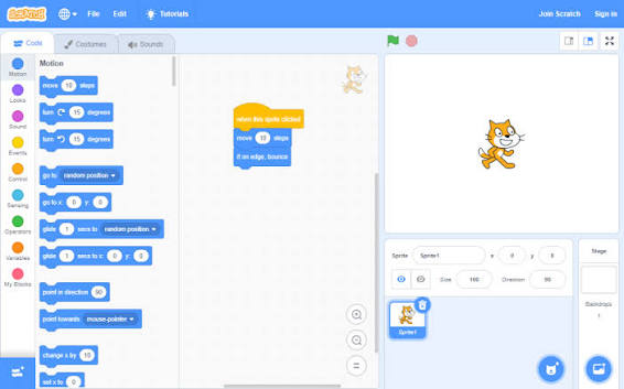 Getting started with Scratch