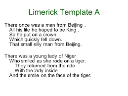 Image Result For Writing A Limerick Template What S So Funny Templates Literacy