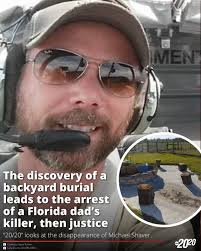 When investigators arrived at the home and surveyed the backyard, they  noticed a depression the size of a human body in a cement slab near the  fire pit. They later returned with