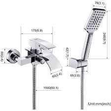 Entspricht die armatur wanne der qualitätsstufe, die ich als zahlender kunde für diesen preis erwarten kann? Woohse Armatur Badewanne Wasserhahn Inkl Wandhalterung Mit Handbrause Fur Bad