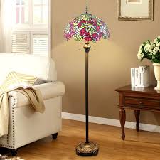 Over 20 years of experience to give you great deals on quality home products and more. Pull Chain Floor Lamp With Stained Glass Shade Red Flowers And Green Leave