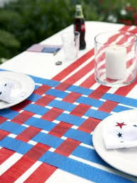 4th Of July Crepe Paper Table Decoration 4th Of July Decorations 4th Of July Party Memorial Day Decorations
