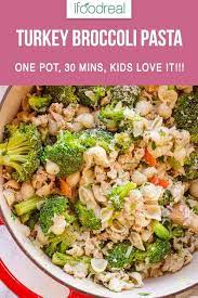 Maybe you would like to learn more about one of these? 30 Minute Pasta With Ground Turkey And Broccoli Cooked In One Pot You Will Repea Ground Turkey Recipes Healthy Ground Turkey Pasta Recipes Ground Turkey Pasta