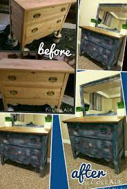 Before And After Diy Furniture With Annie Sloan Chalk Paint Old Pine Dresser Cabinet Drawers Stained Top Real Wood Furniture Pine Dresser Diy Furniture
