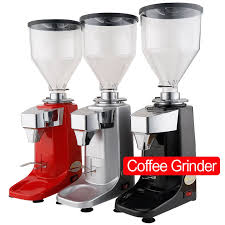 The grinder features 50mm commercial grade burrs, 55 grind settings, and a compact tinted hopper. Electric Coffee Grinder Conical Grinder Mill Espresso Automatic Commercial Coffee Bean Grinding Machine Stainless 110v 220v Electric Coffee Grinders Aliexpress