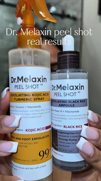 Por fin probé el peeling en spray del Dr. Melaxin y debo decir que hizo un trabajo excelente exfoliando. ¡Con el uso constante, estoy segura de que pronto veré una gran diferencia! #drmelaxin #tiktokshopcybermonday ...