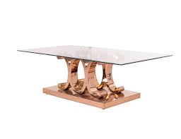 Coffee tables in the style of jansen, 2000s, set of 2. Cavali Coffee Table Rose Gold