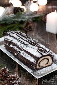 Chocolate Coconut Buche De Noel Yule Log Recipe In 2020 Impressive Christmas Dessert Chocolate Coconut Sponge Cake Filling