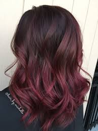 Black And Red Ombre Hair Color Dark Hair Red Hair Painted Hair Red Ombre Hair Red Balayage Hair Short Hair Color