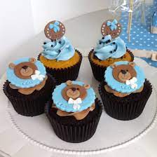 Baby boy baby shower cupcake. Teddy Bear Dessert Table Children S Birthday Cakes Baby Shower Sweets Baby Birthday Cakes Baby Shower Cakes