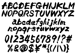 アルファベットの筆文字 Brushstock Brushstock