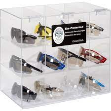 Organize safety glasses and visitor specs. Horizon Mfg Safety Glass Holder With Door 5205 Holds 12 Glasses 7 3 4 L B1037829 Globalindustrial Com