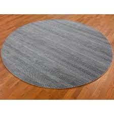 Shop a wide selection of round area rugs in a variety of colors, materials and styles to fit your home. 8 X8 Round Gray Grass Design Wool And Silk Hand Knotted Oriental Rug 49479