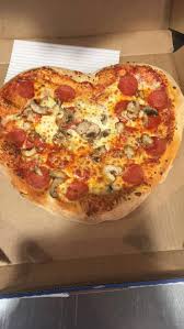 This valentine's day, make a heart shaped pizza for the ones you love! One Of My Drivers Asked For A Heart Shaped Pizza Cute Since He S A Tough Guy Valentines Day Dominos