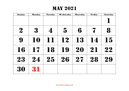 Maybe you would like to learn more about one of these? May 2021 Printable Calendar Free Download Monthly Calendar Templates
