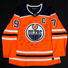 All the best edmonton oilers gear and collectibles are at the official online store of the nhl. 2017 18 Edmonton Oilers Team Signed Orange Oilers Adidas Pro Authentic Jersey Crested To 97 Connor Mcdavid Nhl Auctions