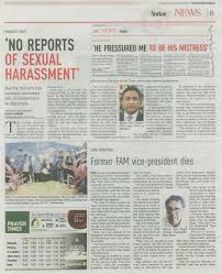 Like us to get the latest and updated news from www.nst.com.my follow us on: Blog Rasmi Ppim 3798 No Reports Of Sexual Harassment New Straits Times 10 6 2017