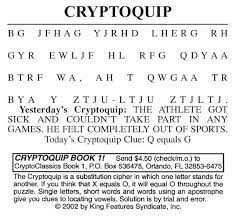 From jigsaw puzzles to acrostics, logic puzzles to drop quotes, patchwords to wordtwist and even sudoku and crossword puzzles, we run the gamut in word puzzles, printable puzzles and logic games. 041917 Cryptoquip Cryptoquip Cecildaily Com