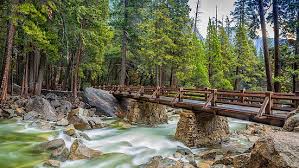 Hours may change under current circumstances Hd Wallpaper Lower Yosemite Falls Trail Bridge Footbridge Yosemite Valley Wallpaper Flare