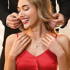 Amazon.com: 18K Rose Gold Heart Necklace, Birthstone Necklace Jewelry for  Women with 2 Birthstones, Customized Gifts for Women Mom Wife Grandma  Sister Friend, I Love You Always and Forever, Gold, Cubic Zirconia :