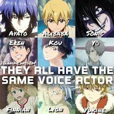 Are People Too Lazy To Get More Voice Actors I Would Like To Do It Tokyo Ghoul Kuroshitsuji Fairy Tail Noragami D Otaku Anime Anime English Anime Life