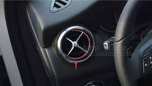 Dashboard Air Outlet Vent Cover Ring Trim Sticker For Mercedes Benz Cla 200 220 260 5 Pcs Set Interior Accessories Mercedes Benz Gla Benz A Class