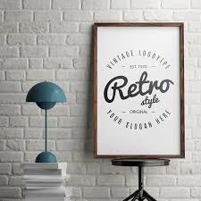 Freepik Graphic Resources For Everyone Poster Mockup Free Psd Poster Geometric Wall Art
