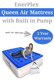 Enerplex Never Leak Queen Air Mattress In 2020 Camping Mattress Pad Camping Sleeping Pad Air Mattress Camping