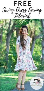Diy Women S Swing Dress Sewing Tutorial Using A Free Pattern Sewing Dresses Dress Sewing Tutorials Sewing Patterns Free