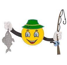 Fishing Emoji, applique 5" x 8" hoop &ndash; Embroidery Shelter