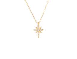Celine Daoust North Star Necklace 14kt Yellow Gold And White Diamonds North Star Necklace Thin Chain Necklace Star Necklace