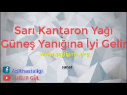 Sari Kantaron Yagi Gunes Yanigina Iyi Gelir Cilt Bakim Videolari Sarikantaronyagi Gunesyaniklarinasilgecer Gunesyaniginaneiyigelir Cilt Bakimi Sari Sari