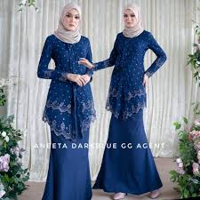 Baju kebaya batik dan baju kurung moden 2019. Clearance Long Kebaya Lace Aneeta Kebaya Labuh Kebarung Modern Baju Tunang Merisik Bertandang Kenduri