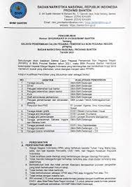 Seleksi mandiri oleh uiversitas negeri semarang adalah seleksi penerimaan mahasiswa baru yang diselenggarakan secara mandiri oleh unnes terdiri dari jalur prestasi, reguler, bidikmisi dan profesi. Info Penerimaan Pegawai Bnn Aceh Lowongan Kerja Badan Narkotika Nasional Provinsi Banten Vipertelecom