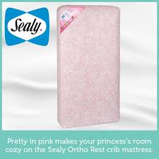 The Sealy Ortho Rest Crib Mattress Has 150 Durable Coils For Excellent Firmness Plus Supportive Waterproof Mattress Cover Toddler Bed Mattress Dream Nurseries