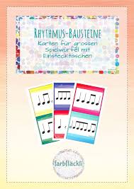 Rhythmusbausteine Fur Spielwurfel Unterrichtsmaterial Im Fach Musik In 2020 Spielwurfel Wurfel Bausteine