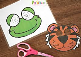 Then, lay them over top of your felt sheets. Free Printable Animal Masks Templates