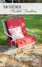 How To Refinish Rusted Patio Furniture The Diy Village Modern Patio Furniture Redo Furniture Furniture