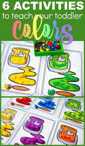 Try this free printable with your toddler or preschooler today! 6 Ways To Teach Colors To Toddlers With Free Printable