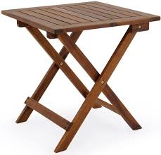 Here's an example to inspire you. Deuba Coffee Table Small Wood 46x46cm Folding Square Side Bistro Patio Garden Balcony Living Room Outdoor Furniture Amazon Co Uk Garden Outdoors